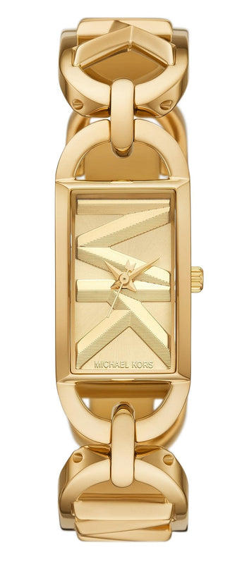 Michael Kors Empire Three Hand Gold Dial Gold Steel Strap Watch For Women - MK7406 Authentic Buy Shop Now