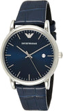 Emporio Armani Dress Quartz Blue Dial Blue Leather Strap Watch For Men - AR2501 Authentic Buy Shop Now