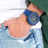 Guess Formula Multifunction Blue Dial Blue Silicone Strap Watch For Men - GW0579G3 Authentic Buy Shop Now