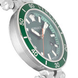 Versace Greca Sport Quartz Green Dial Silver Steel Strap Watch For Men - VEZ300421 Authentic Buy Shop Now