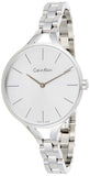 Calvin Klein Graphic White Dial Silver Steel Strap Watch for Women - K7E23146 Authentic Buy Shop Now