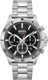 Hugo Boss Troper Chronograph Blue Dial Silver Steel Strap Watch For Men - 1514057 Authentic Buy Shop Now