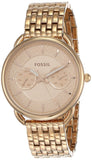 Fossil Tailor Rose Gold Dial Rose Gold Stainless Steel Strap Watch for Women - ES3713 Authentic Buy Shop Now
