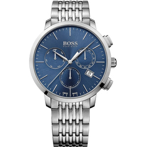 Hugo Boss Associate Blue Dial Silver Steel Strap Watch for Men - 1513269 Authentic Buy Shop Now