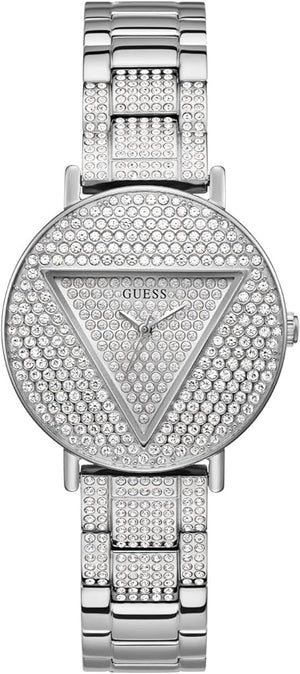 Guess Trend Diamonds Silver Dial Silver Steel Strap Watch for Women - GW0512L1 Authentic Buy Shop Now