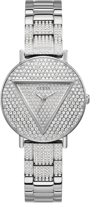Guess Trend Diamonds Silver Dial Silver Steel Strap Watch for Women - GW0512L1 Authentic Buy Shop Now