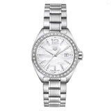 Tag Heuer Formula 1 Diamonds Mother of Pearl White Dial Silver Steel Strap Watch for Women - WBJ141A.BA0664 Authentic Buy Shop Now