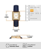 Michael Kors Emery Quartz Diamond Silver Dial Blue Leather Strap Watch For Women - MK2982 Authentic Buy Shop Now