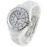 Chanel J12 Ceramic White Dial White Steel Strap Watch for Women - J12 H0968 Authentic Buy Shop Now