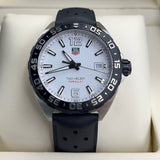 Tag Heuer Formula 1 Quartz White Dial Black Rubber Strap Watch for Men - WAZ1111.FT8023 Authentic Buy Shop Now
