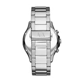 Armani Exchange Hampton Chronograph Black Dial Silver Steel Strap Watch For Men - AX2152 Authentic Buy Shop Now