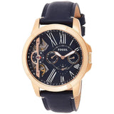 Fossil Grant Twist Multifunction Blue Dial Blue Leather Strap Watch for Men - ME1162 Authentic Buy Shop Now