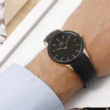 Daniel Wellington Iconic Motion Black Dial Black Rubber Strap Watch For Men - DW00100425 Authentic Buy Shop Now