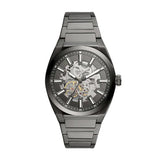 Fossil Everett Automatic Skeleton Grey Dial Grey Steel Strap Watch for Men - ME3206 Authentic Buy Shop Now