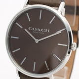 Coach Charles Grey Dial Brown Leather Strap Watch for Men - 14602153 Authentic Buy Shop Now