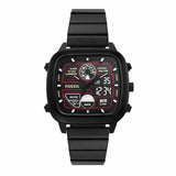 Fossil Retro Analog-Digital Black Dial Black Steel Strap Watch for Men - FS5891 Authentic Buy Shop Now