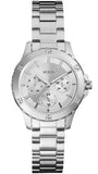 Guess Mist Quartz Silver Dial Silver Steel Strap Watch For Women - W0443L1 Authentic Buy Shop Now