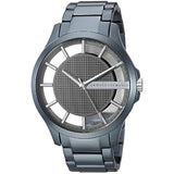 Armani Exchange Hampton Skeleton Grey Dial Blue Steel Strap Watch For Men - AX2401 Authentic Buy Shop Now