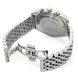 Emporio Armani Franco Black Dial Silver Steel Strap Watch For Men - AR0373 Authentic Buy Shop Now