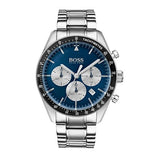 Hugo Boss Chronograph Blue Dial Silver Steel Strap Watch for Men - 1513630 Authentic Buy Shop Now