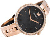 Swarovski Cosmopolitan Black Dial Rose Gold Steel Strap Watch for Women - 5517797 Authentic Buy Shop Now