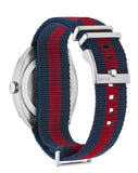 Gucci GG2570 Quartz Blue Dial Blue & Red Nylon Strap Watch For Men - YA142304 Authentic Buy Shop Now