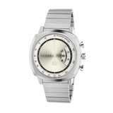 Gucci Grip Collection Quartz Silver Dial Silver Steel Strap Watch For Men - YA157302 Authentic Buy Shop Now