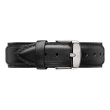 Daniel Wellington Dapper Sheffield White Dial Black Leather Strap Watch For Women - DW00100096 Authentic Buy Shop Now