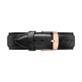 Daniel Wellington Classic Sheffield Black Dial Black Leather Strap Watch For Men - DW00100127 Authentic Buy Shop Now
