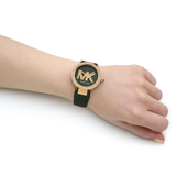 Michael Kors Parker Green Dial Green Leather Strap Watch For Women - MK4724 Authentic Buy Shop Now