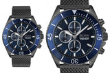 Hugo Boss Ocean Edition Blue Dial Black Mesh Bracelet Watch for Men - 1513702 Authentic Buy Shop Now