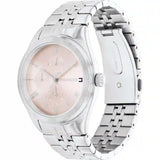 Tommy Hilfiger Monica Multifunction Chronograph Pink Dial Silver Steel Strap Watch For Women - 1782590 Authentic Buy Shop Now
