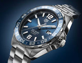 Tag Heuer Formula 1 Bucherer Blue Edition Blue Dial Silver Steel Strap Watch for Men - WAZ2015.BA0842 Authentic Buy Shop Now