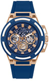 Guess Matrix Multifunction Blue Dial Blue Rubber Strap Watch For Men - GW0423G1 Authentic Buy Shop Now