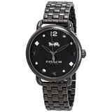 Coach Delancey Black Dial Black Steel Strap Watch For Women - 14502812 Authentic Buy Shop Now
