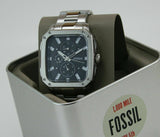 Fossil Inscription Multifunction Black Dial Silver Steel Strap Watch for Men - BQ2655 Authentic Buy Shop Now