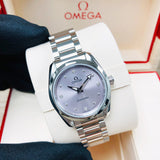 Omega Seamaster Aqua Terra Quartz Purple Dial Silver Steel Strap Watch for Women - 220.10.28.60.60.001 Authentic Buy Shop Now