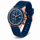 Lacoste Neoheritage Chronograph Blue Dial Blue Silicone Strap Watch for Men - 2011253 Authentic Buy Shop Now