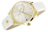 Tommy Hilfiger Brooklyn Quartz White Dial White Leather Strap Watch for Women - 1782018 Authentic Buy Shop Now