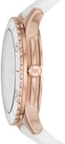 Michael Kors Runway Quartz White Dial White Rubber Strap Watch For Women - MK6853 Authentic Buy Shop Now