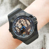 Maserati Potenza Automatic Black Dial Black Leather Strap Watch For Men - R8821108009 Authentic Buy Shop Now