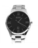 Hugo Boss Governer Black Dial Silver Steel Strap Watch for Men - 1513488 Authentic Buy Shop Now