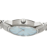Calvin Klein City Mother of Pearl Blue Dial Silver Steel Strap Watch for Women - K2G2314X Authentic Buy Shop Now
