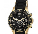 Marc Jacobs Rock Chronograph Black Dial Black Silicone Strap Watch for Women - MBM2552 Authentic Buy Shop Now