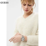 Guess Montauk Silver Dial Two Tone Steel Strap Watch For Women - W0933L6 Authentic Buy Shop Now