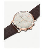 Emporio Armani Aviator Grey Dial Brown Leather Strap Watch For Men - AR11106 Authentic Buy Shop Now