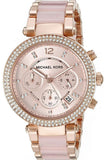Michael Kors Parker Pink Dial Two Tone Steel Strap Watch for Women - MK5896 Authentic Buy Shop Now