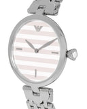 Emporio Armani Arianna Analog White Dial Silver Steel Strap Watch For Women - AR11195 Authentic Buy Shop Now
