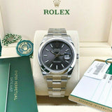 Rolex Datejust 41 Oyster Grey Dial Oystersteel Strap Watch for Men - M126300-0007 Authentic Buy Shop Now