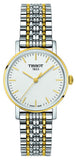 Tissot T Classic Everytime Small White Dial Two Tone Mesh Bracelet Watch For Women - T109.210.22.031.00 Authentic Buy Shop Now